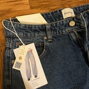 Abrand Women's Dark Blue Flare Jeans